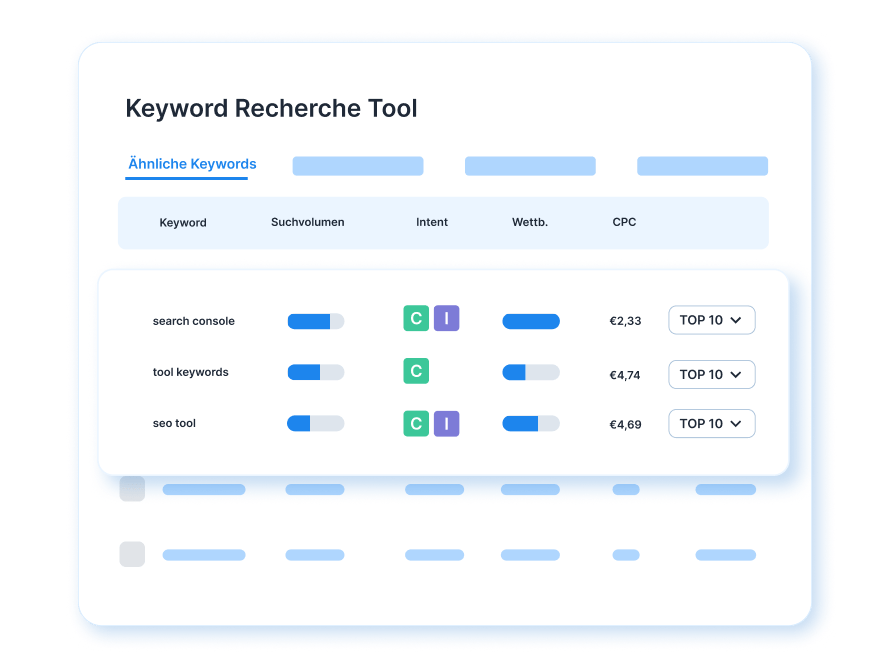 kostenloses Keyword Recherche Tool
