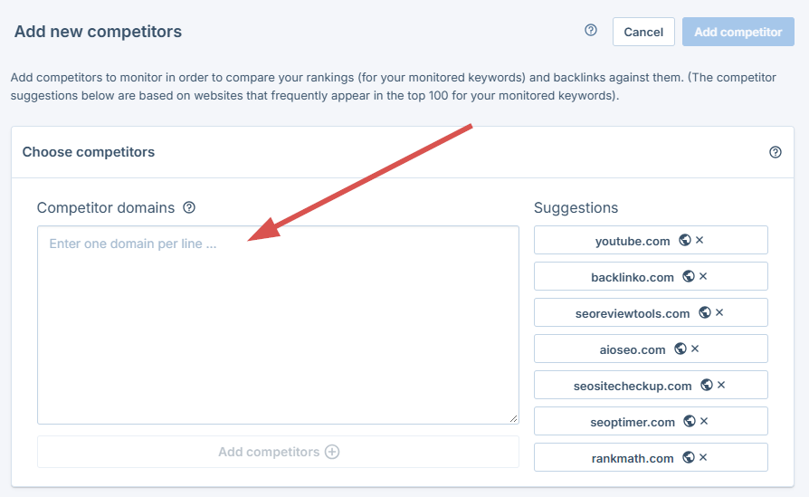 Add competitors